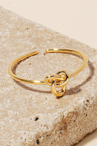 Anarchy Street - Dainty Metallic Knot Band Ring