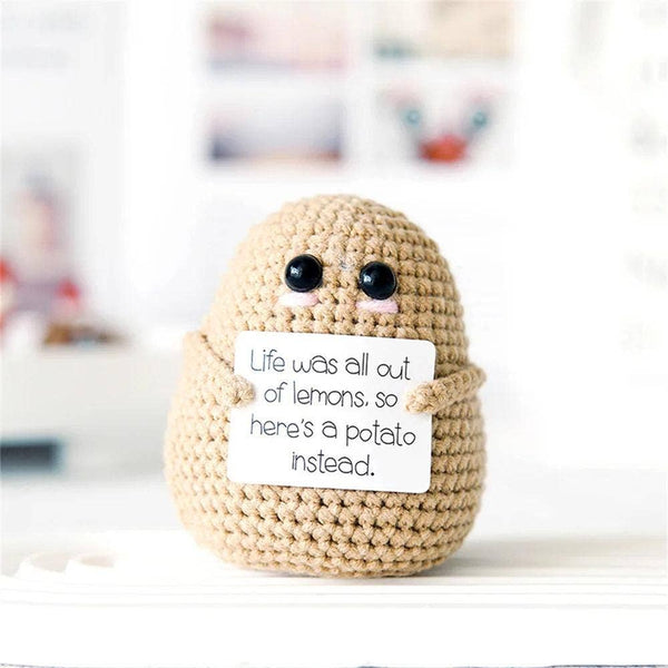TOMOPOD LLC - Handmade Crochet Positive Potato, Cute Amigurumi Potato