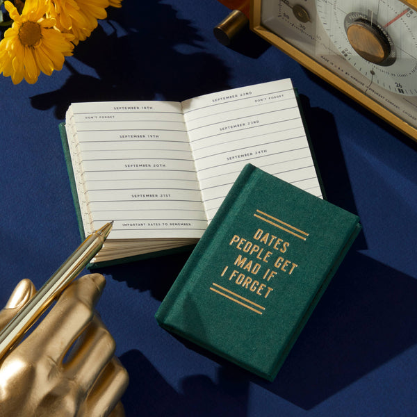Chronicle Books - Brass Monkey Dates People Get Mad If I Forget Tiny Diary