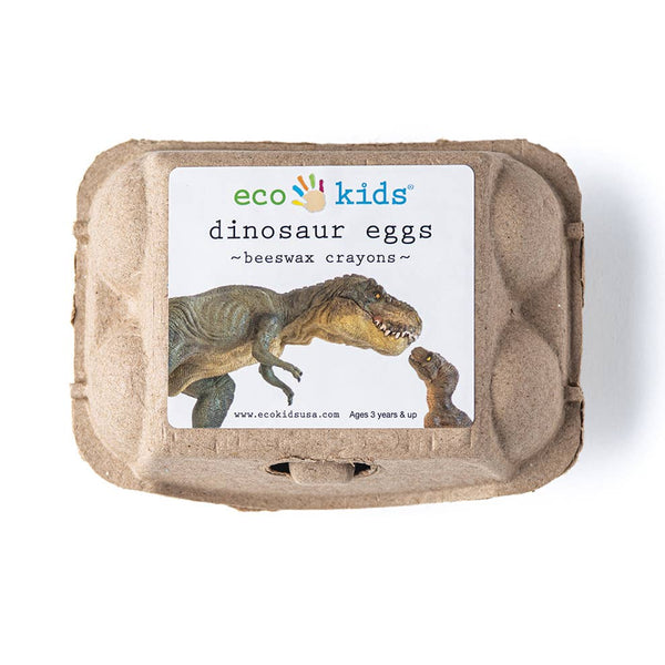 eco-kids - beeswax crayons - dinosaur eggs - case