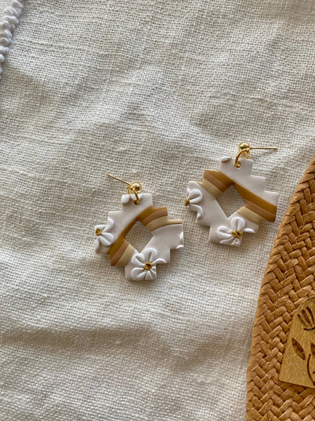 Terra Made - Retro daisy southwestern earrings