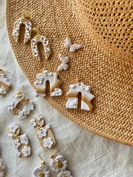 Terra Made - Retro daisy southwestern earrings