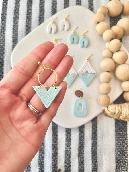 SeizeTheClayJewelry - Monstera Clay Earrings, Monstera Leaf Earrings