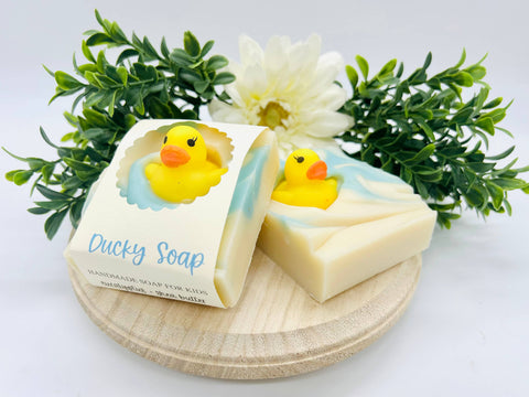 SARATOGA NATURAL BODY CARE LLC - Ducky Handmade Soap Bar for Kids NATURAL VEGAN COLD PROCESS