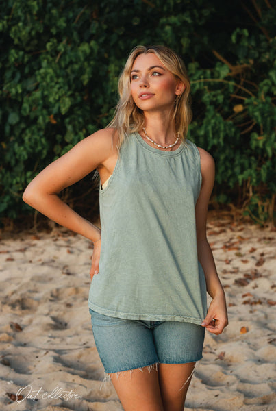 OAT COLLECTIVE - Basic Blank Mineral Graphic Tank Top