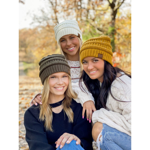 C.C Beanie - Sequin CC Beanies HAT730