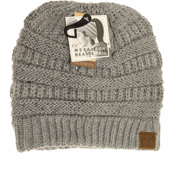 C.C Beanie - Sequin CC Beanie Tail Beanie MB730