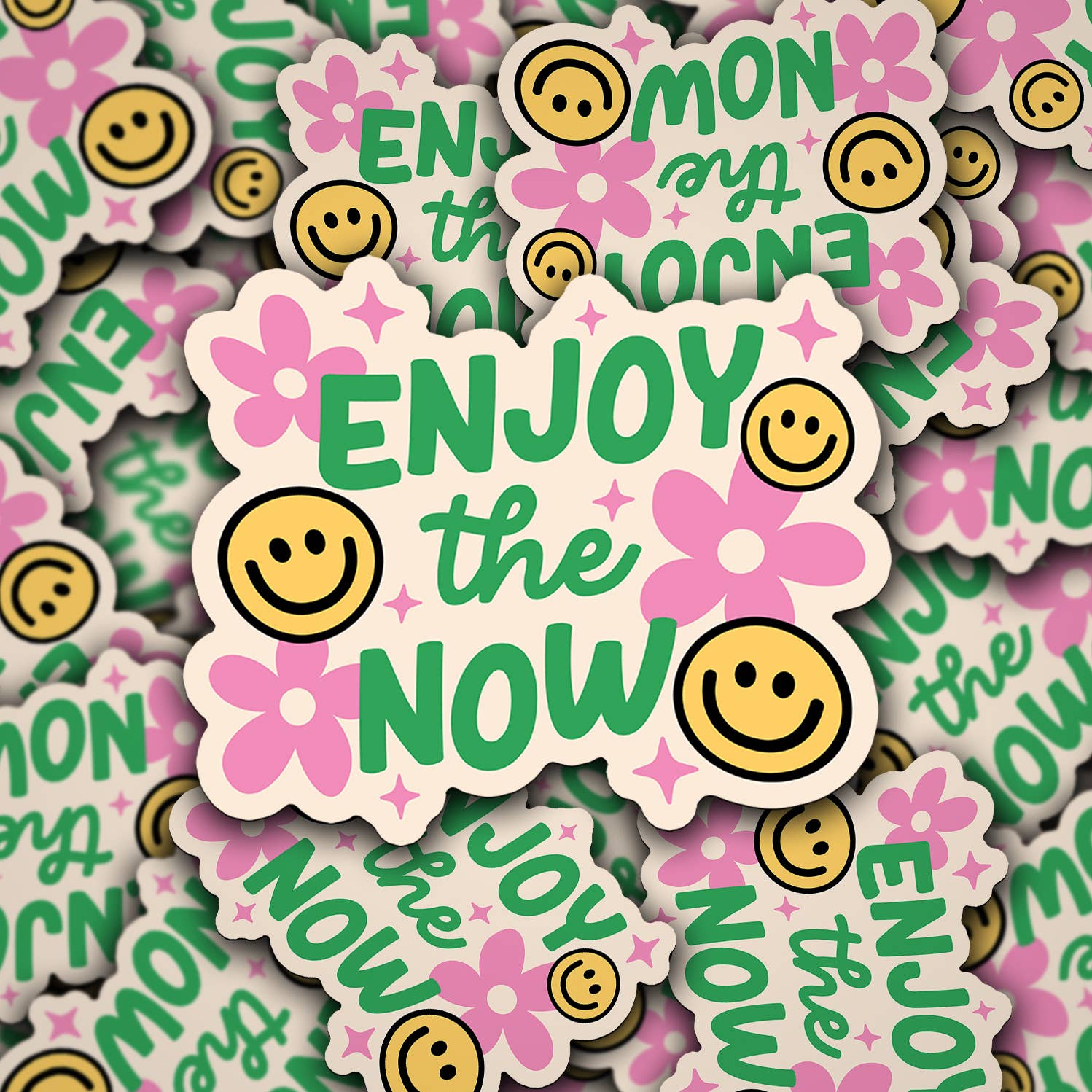 Vinyl Die Cut Decal Enjoy the Now Design