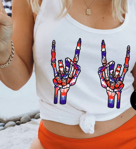 PATRIOTIC ROCK HANDS