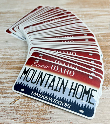 Idaho License Plate Stickers - MOUNTAIN HOME
