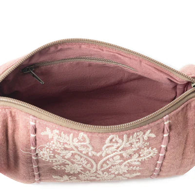 Victorian Lace Legacy Clutch Bag In Pink - MYRA BAG