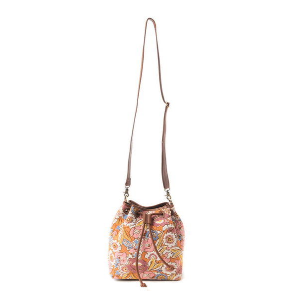 Pastel Desert Sunrise Bucket Bag In Brown - MYRA BAG