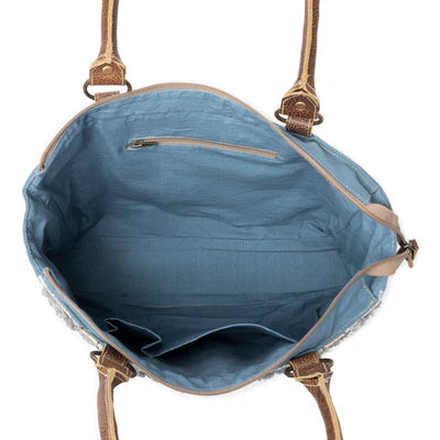 Seabound Mosaic Crossbody Bag in Faded Blue - MYRA BAG