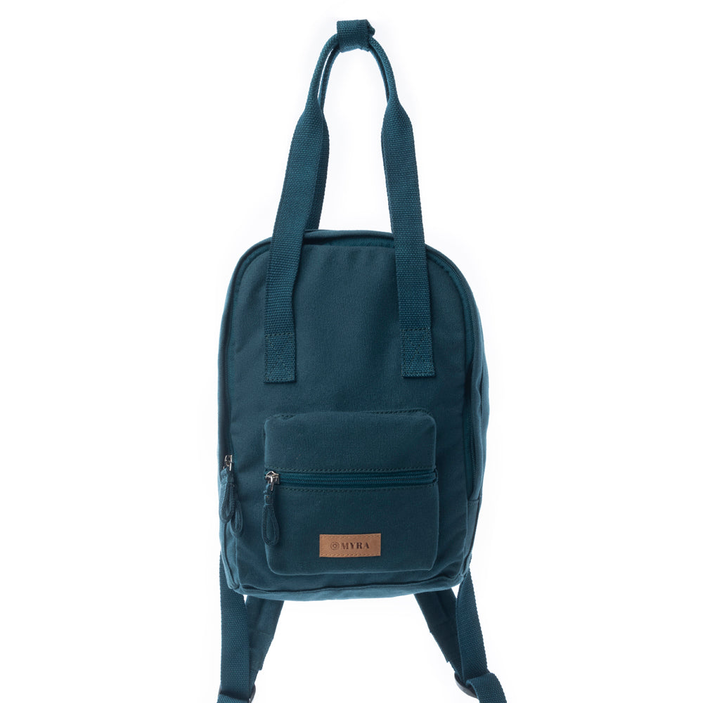 Summit Blue Cotton Backpack  - MYRA BAG