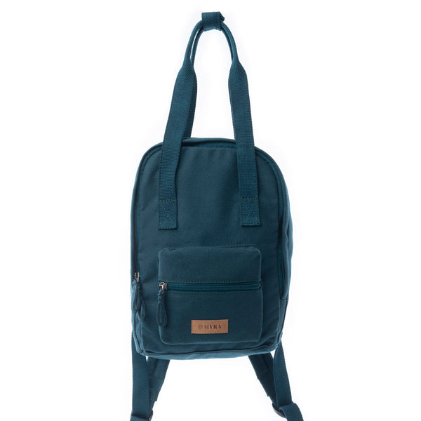 Summit Blue Cotton Backpack  - MYRA BAG