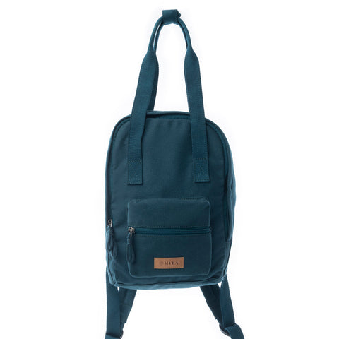 Summit Blue Cotton Backpack  - MYRA BAG