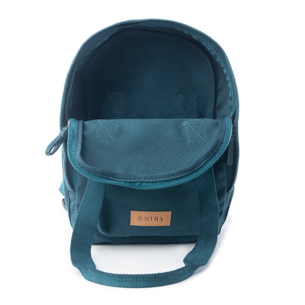 Summit Blue Cotton Backpack  - MYRA BAG