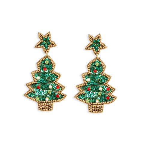 Christmas Tree Classic Earrings - MYRA