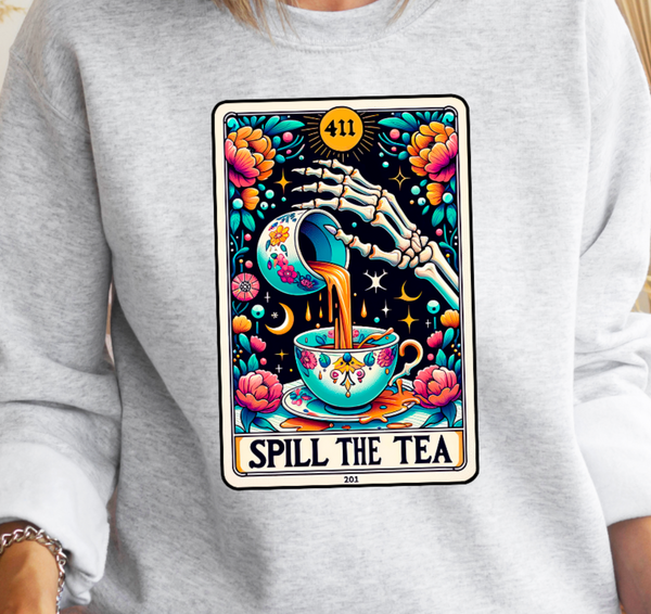 SPILL THE TEA TAROT CARD