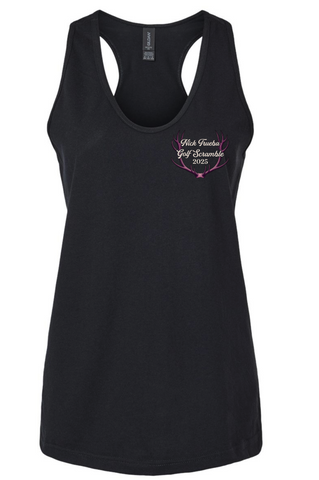 TRUEBA GOLF SCRAMBLE RACER BACK TANK - BLACK (LC ONLY)
