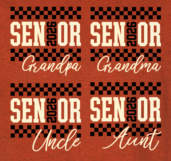 2026 SENIOR CELEBRATION FUNDRAISER TEE - YOU PICK TITLE - ANTIQUE ORANGE