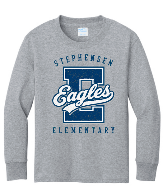 STEPHENSEN ELEMENTARY BIG E - HEATHER GREY -YOU PICK GARMENT