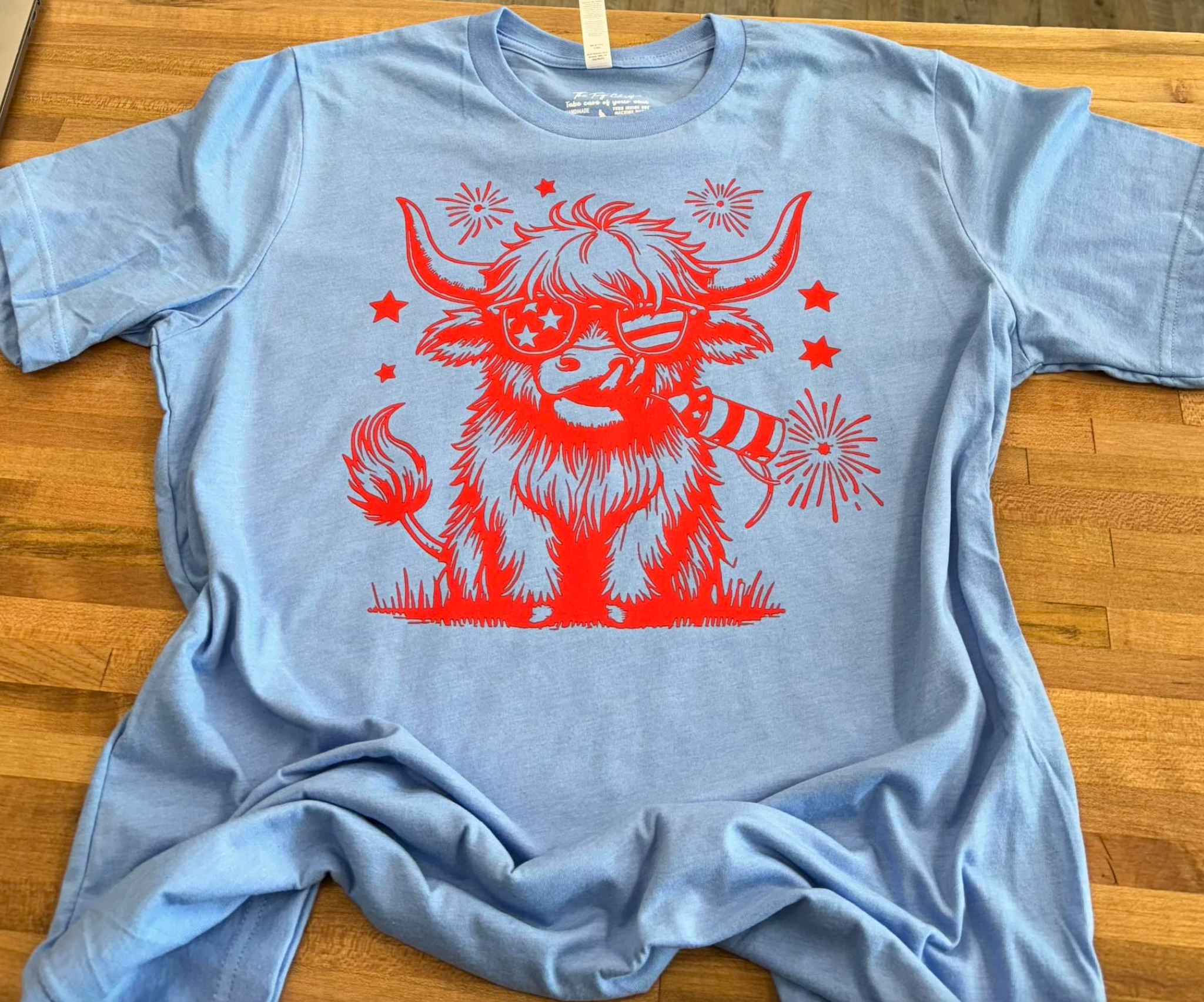RED 4th of JULY COW