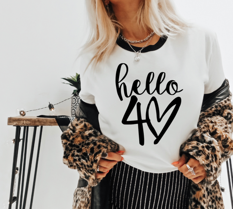 HELLO 40 HEART