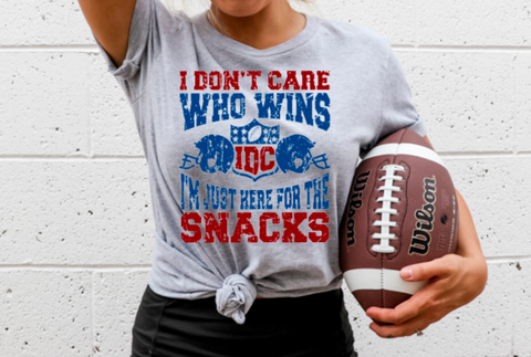 IDC WHO WINS IM HERE FOR THE SNACKS