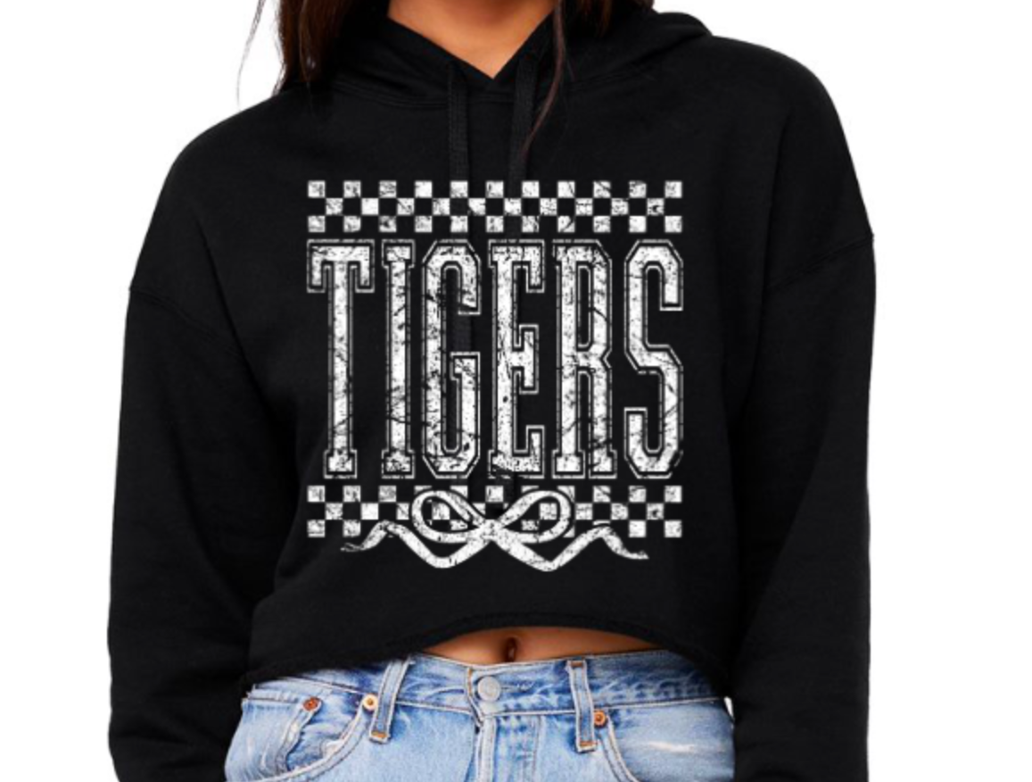 TIGERS WHITE BOW
