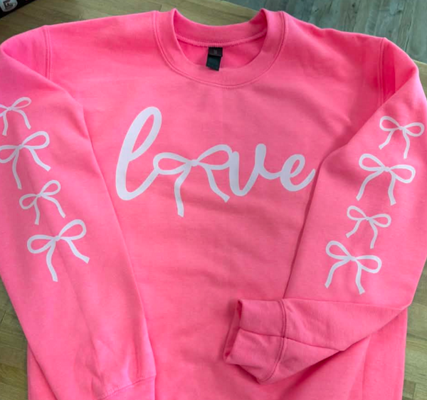 LOVE W/BOW SLEEVES