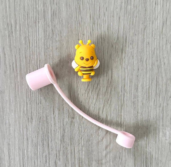 iconic mi - Straw Cover Bumble Bee Bear 10mm
