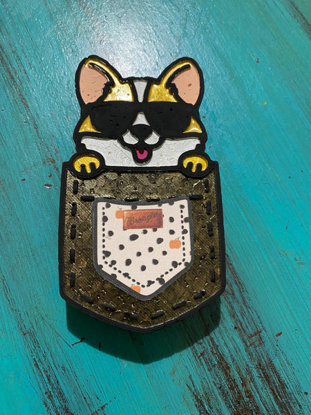 South Texas Siren - Corgi in a Pocket Freshie
