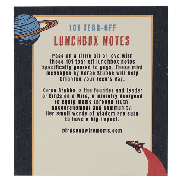 Christian Art Gifts - 101 Lunchbox notes for Guys Navy