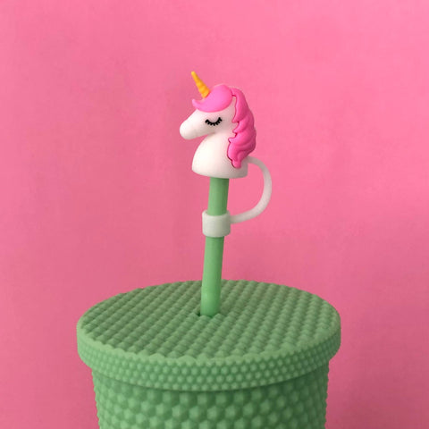 iconic mi - Straw Cover Unicorn Topper