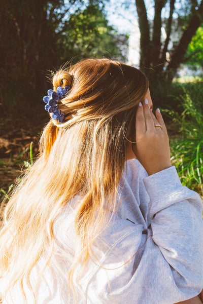 Shop Andi - Navy Hearts Claw Clip