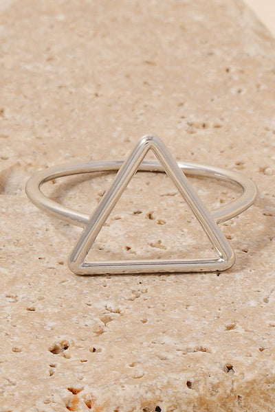 Anarchy Street - Metallic Wire Triangle Dainty Band Ring