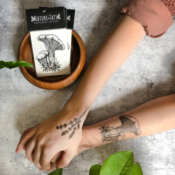 NatureTats - Lavender Twigs Temporary Tattoo