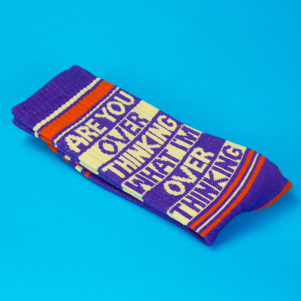 Gumball Poodle - Are You Over Thinking What I'm Over Thinking? Gym Crew Socks