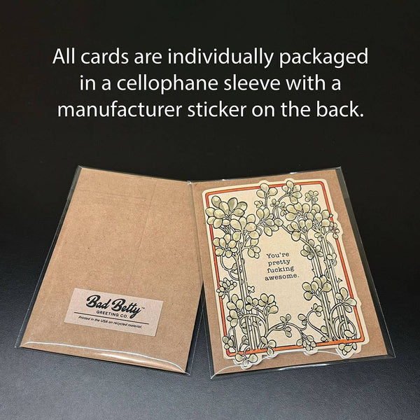 Bad Betty Greeting Co. - Fuck Me Like the Government - Funny Romantic Card