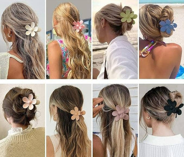 Love and Repeat - Matte Tone Daisy Hair Claw Sets