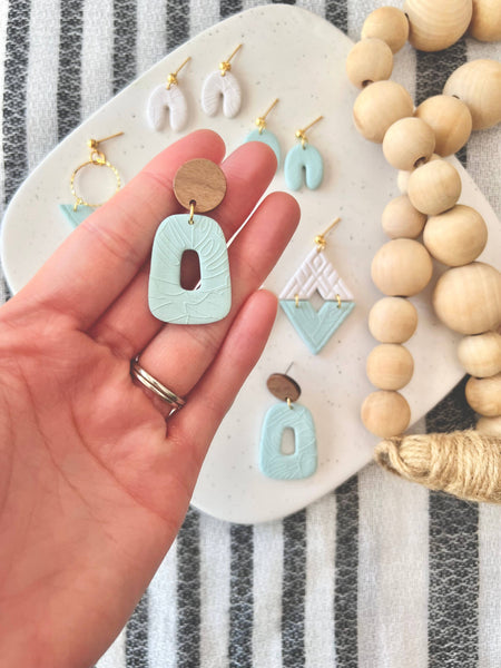 SeizeTheClayJewelry - Monstera Clay Earrings, Monstera Leaf Earrings