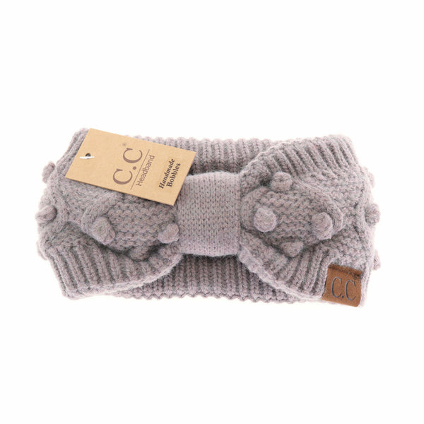 C.C Beanie - Bobble Knit C.C Head Wrap HW3836
