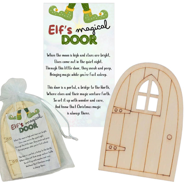 Broken Record Boutique - Elf's Magical Door Holiday Tradition Decor for Kids