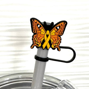 iconic mi - Straw Cover Awareness Month Yellow Ribbon 10mm