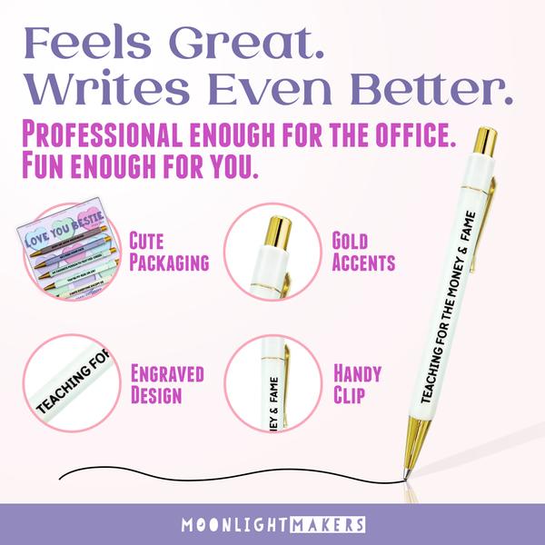 Moonlight Makers - Love You Bestie - Pen Set - Gift, Birthday