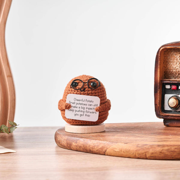 TOMOPOD LLC - Crochet Positive Potato, Amigurumi Potato, Cute Handmade Toy