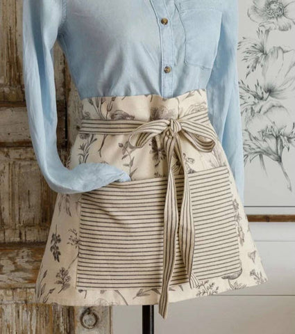 North Fork Mercantile - Botanical Apron, Kitchen Apron, Cotton Apron, Canvas Apron