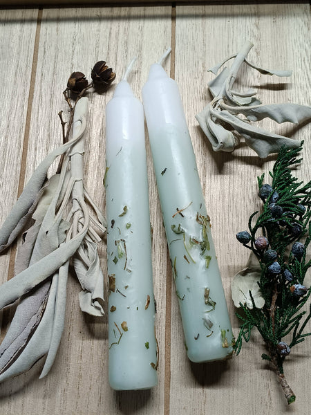 Elemental Earth Shop - Sage Herbal Intention Candles