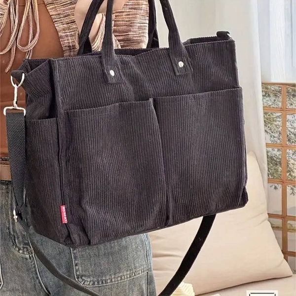 Kate Tuesday Jewelry - Fall Corduroy Tote Bags
